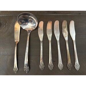 Oneida Community PLANTATION Stainless Flatware Seven Piece Serving Utensils